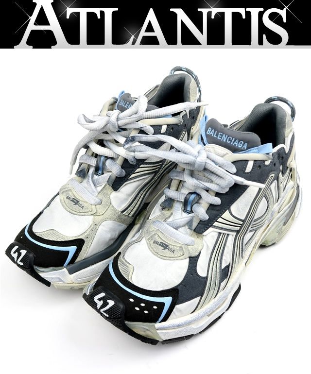 BALENCIAGA 銀座店 バレンシアガ RUNNER ランナー スニーカー メンズ size:42 白系 103513