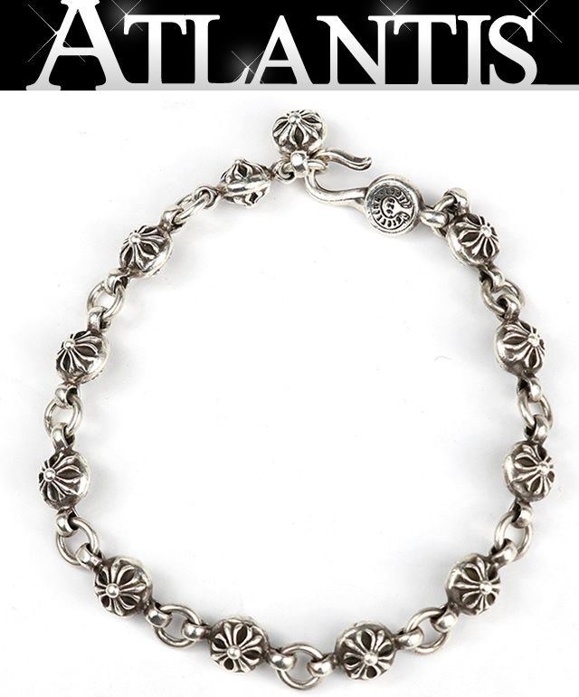 CHROME HEARTS 銀座店 クロムハーツ クロスボール #1 ブレスレット メンズ シルバー SV925 103520