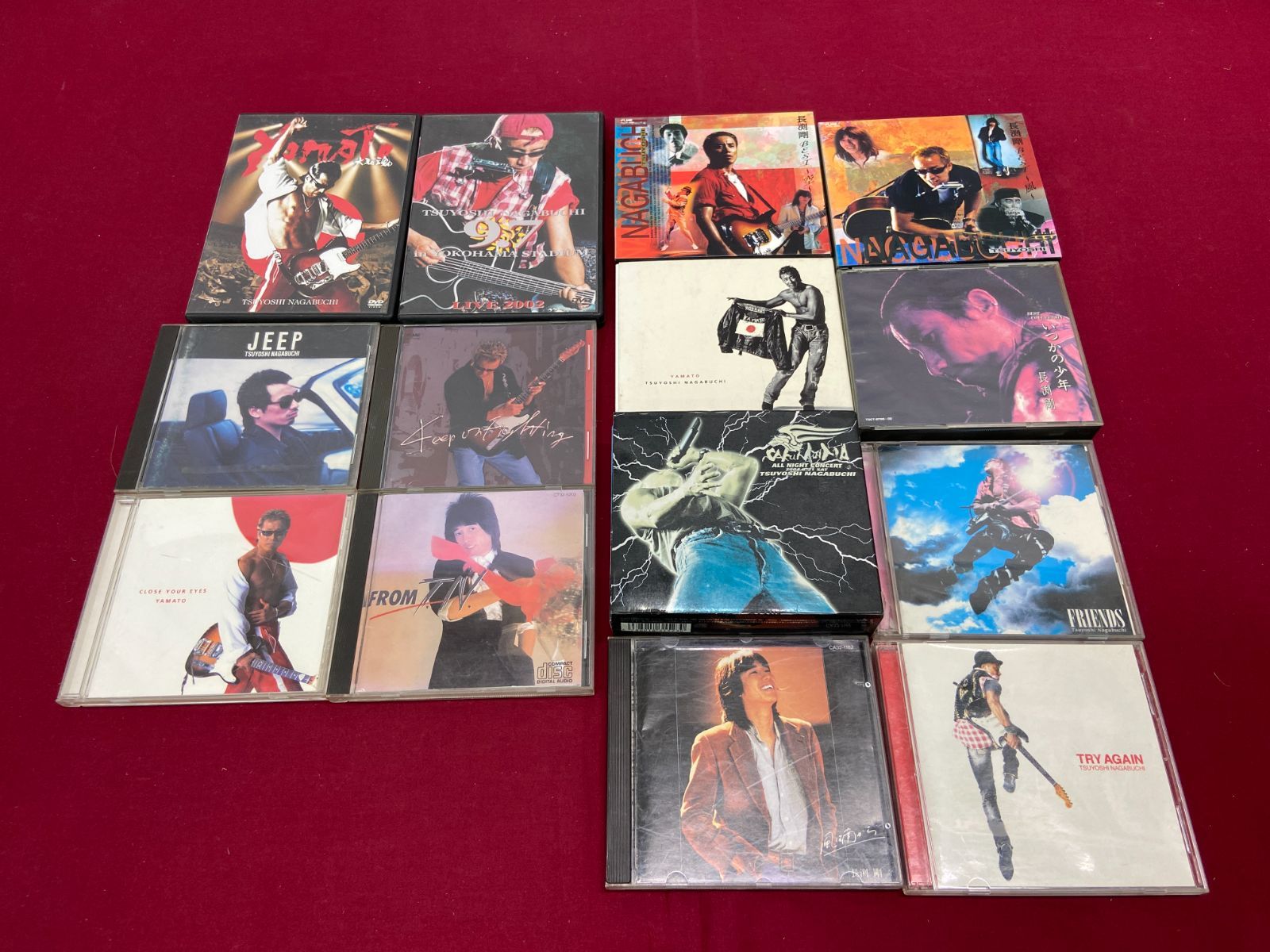 長渕剛 CDコレクション 15セット カメ】 長渕剛 DVD CD 大量 まとめ セット BEST 風 空 大和魂
