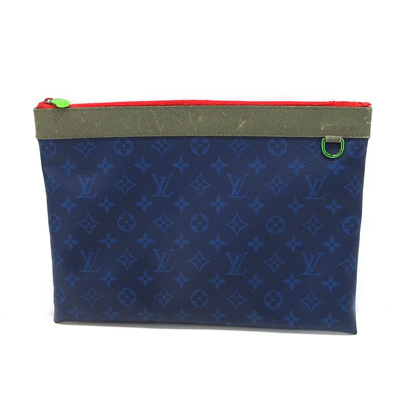 【三重本店】 中古 LOUIS VUITTON | ルイ・ヴィトン クラッチバッグ ポシェットアポロ モノグラムパシフィック M63047 ブルー 【122】