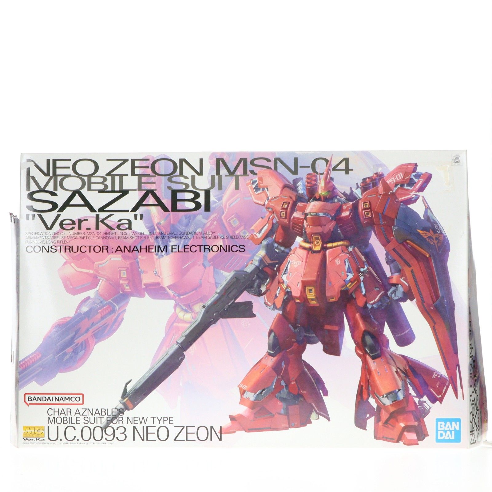 (再販) MG 1/100 MSN-04 サザビー Ver.Ka 機動戦士ガンダム 逆襲のシャア プラモデル(5055457) バンダイスピリッツ