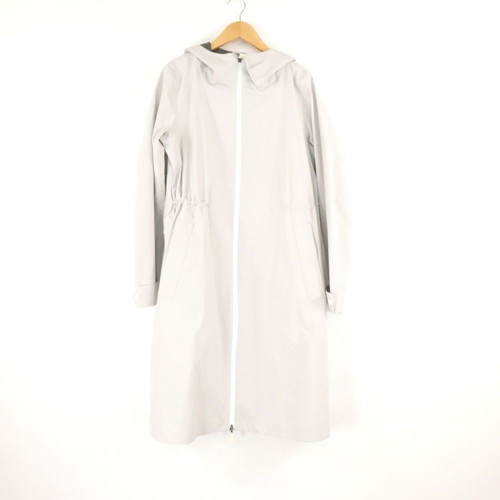 美品 HERNO laminar ヘルノ コート 40 ポリエステル100％ フード フーディ GORE-TEX ゴアテックス レディース AM8938A32