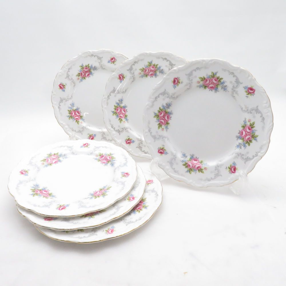 ROYAL ALBERT ロイヤルアルバート トランキュリティー 中皿 6枚 18cm