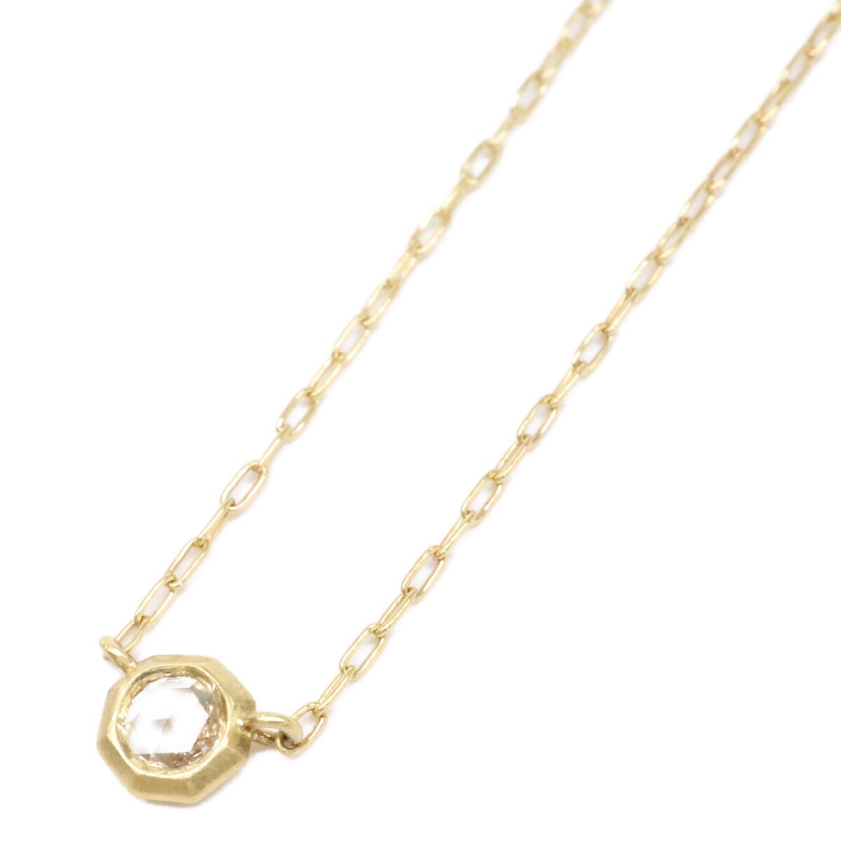 hum ローズカットダイヤ　ネックレス　k18 hum ハム K18 0.08 ローズカットダイヤモンド - メルカリ