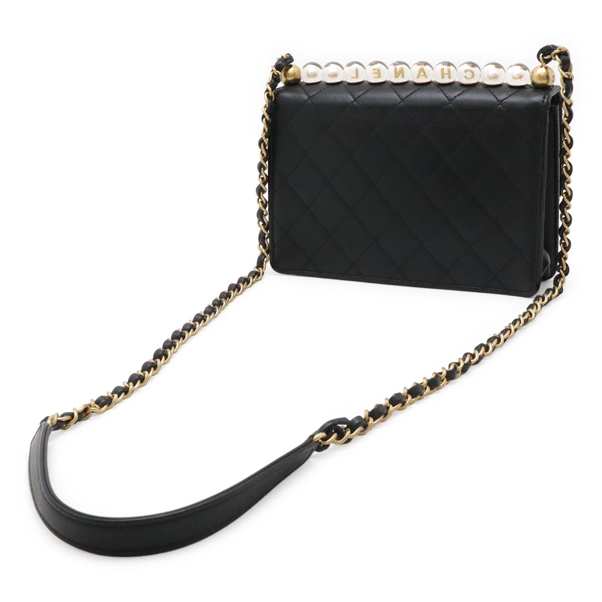 CHANEL シャネル マトラッセ ココマーク クリアパール チェーン 