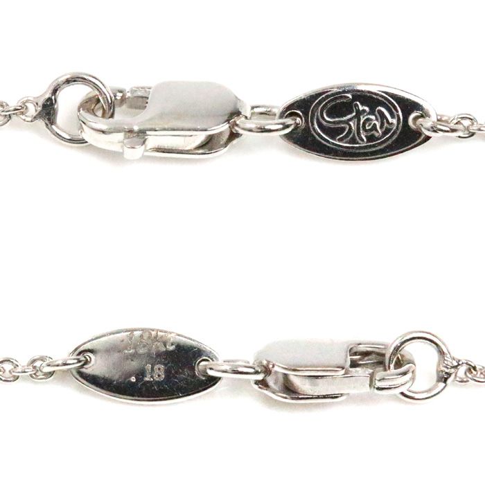 STAR JEWELRY スタージュエリー K18WG ホワイトゴールド ブレスレット 