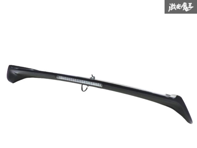【割れ無し】スバル 純正 GRF インプレッサ ワゴン WRX STi 前期 リアウイング リアスポイラー 外装 黒パール系 即納
