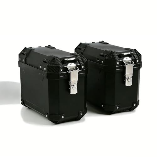 R◆Rockykey サイドボックス リアトランク リアボックス トップケース 高強度ポリプロピレン 防水 防犯対策 ブラック 30リットル 56e3d55a