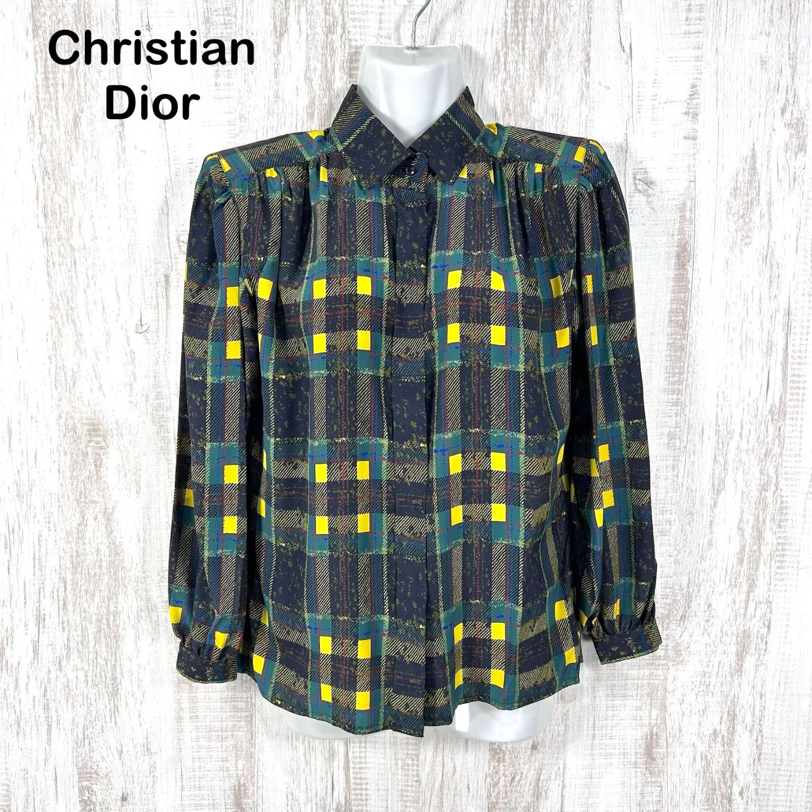90s Christian Dior ヴィンテージ クリスチャンディオール チェック 