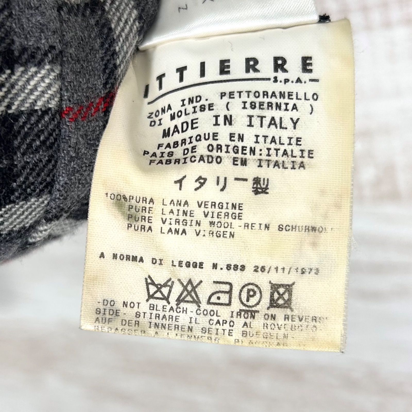 00s D&G DOLCE&GABBANA ドルチェアンドガッバーナ チェック ウール