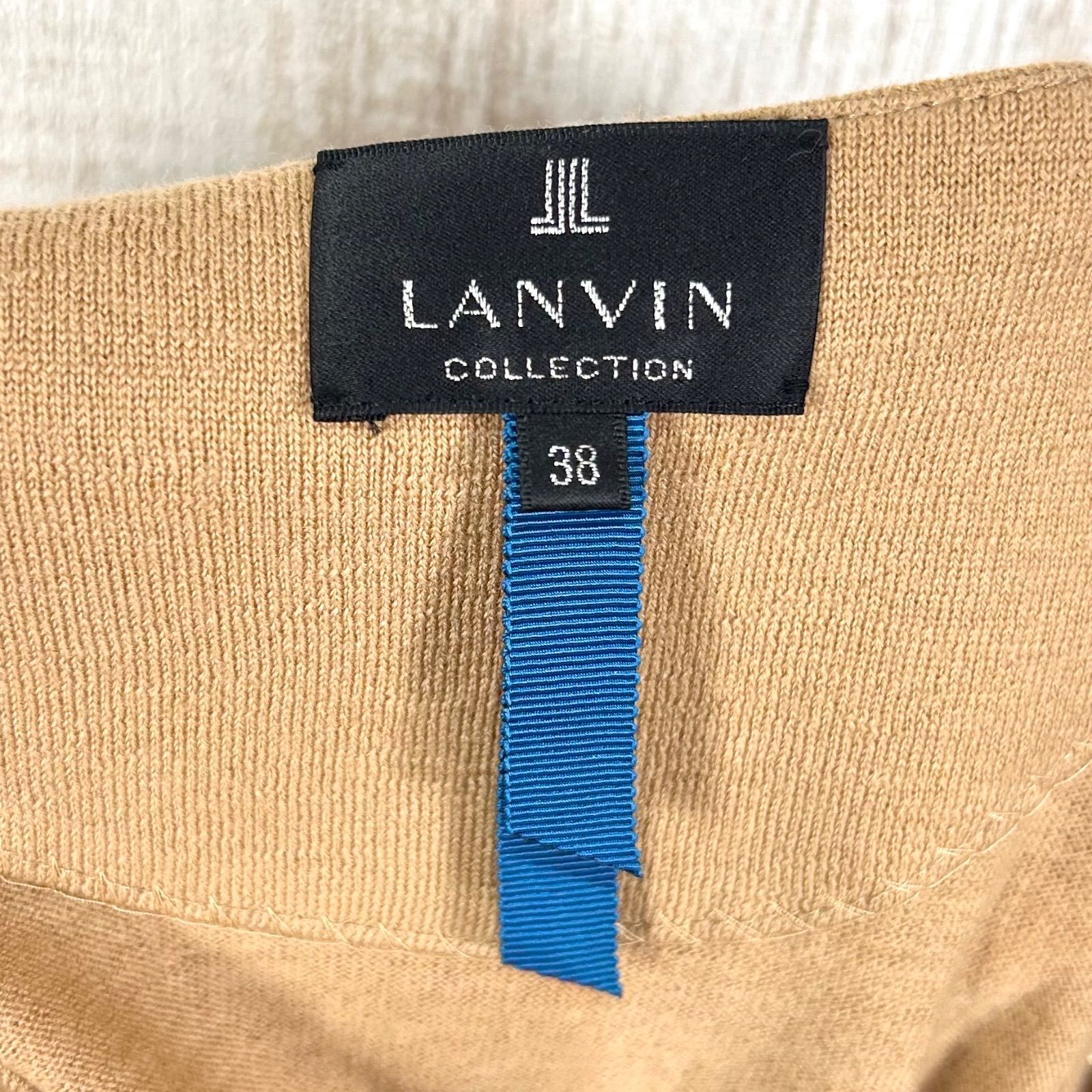 LANVIN COLLECTION ランバンコレクション スタッズ ウール アンサンブル ブラウン LANVIN COLLECTION ランバンコレクション スタッズ ウール アンサンブル ブラウン