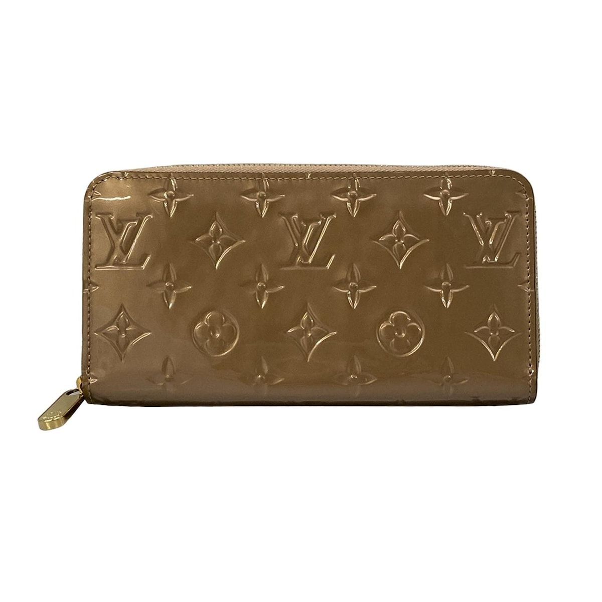 LOUIS VUITTON(ルイヴィトン) 長財布 モノグラムヴェルニ ジッピーウォレット M90603 ローズゴールド レザー、牛革