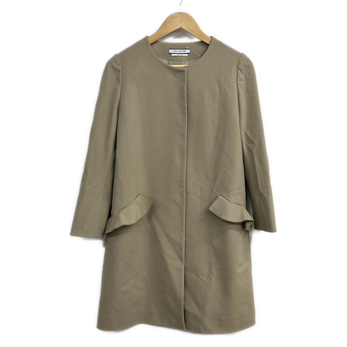 FOXEY NEW YORK(フォクシーニューヨーク) コート サイズ38 M レディース - 39682 ベージュ 長袖/春