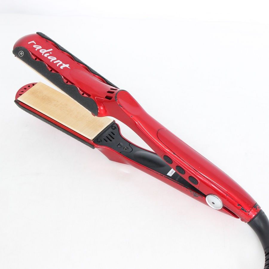 美容家電 radiant ストレートヘアアイロン 本体 レッド