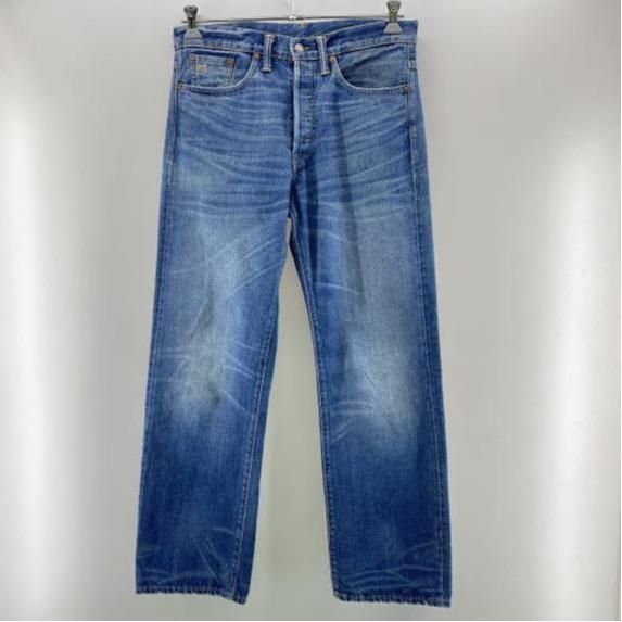 中古】RRL ボタンフライデニムパンツ USA製 30×32 ラルフローレン[24