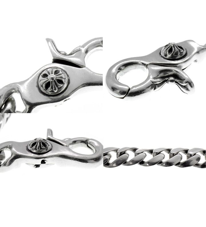 クロムハーツ クラシックリンク 2コマ シルバー ブレスレット チェーン トップ クロムハーツ CHROME HEARTS 【 CLSC CHN LNK 】 クラシック チェーン