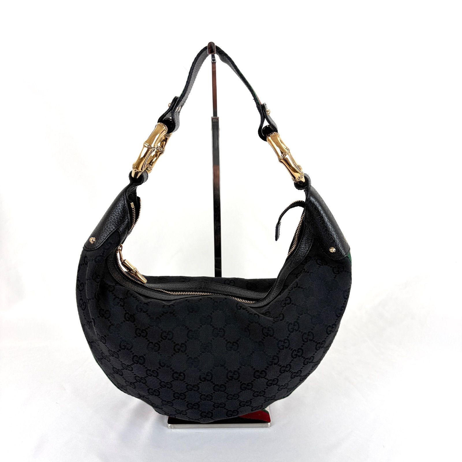 GUCCI グッチ メタルバンブー GGキャンバス シェリーライン ワンショルダーバッグ 131036