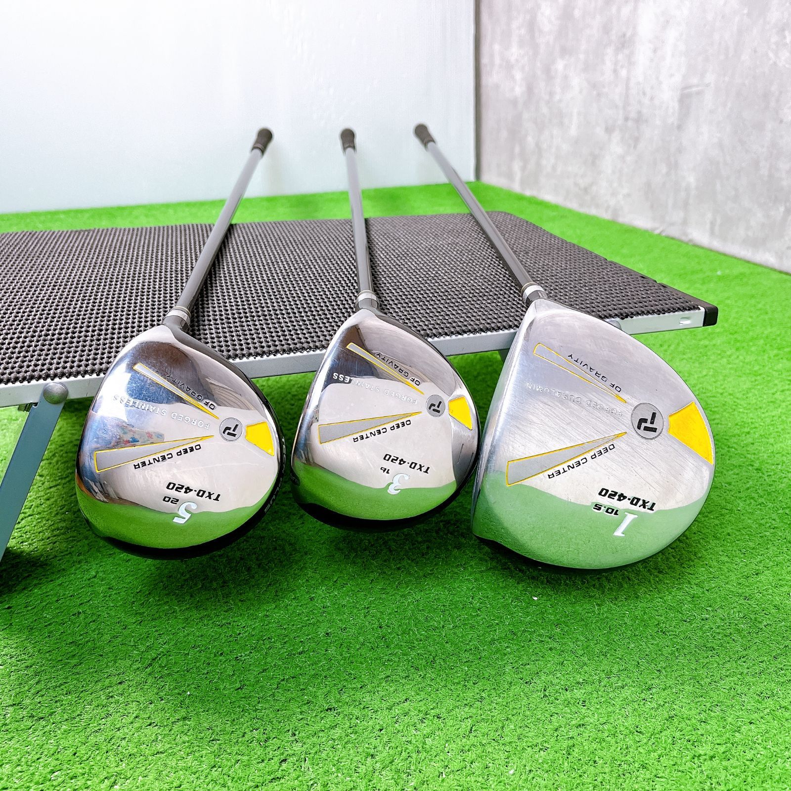 中古』 GOLF ゴルフバッグTECH PLUS TXD-420 セット