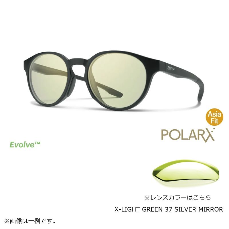 サーク POLARX Cirque Matte Black X-Light Green 37 Silver Mirror