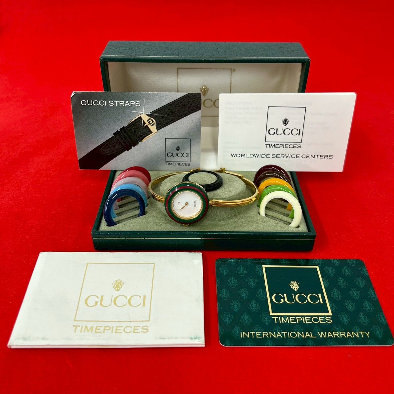 稼働品 極 美品 箱付き GUCCI グッチ ヴィンテージ チェンジベゼル