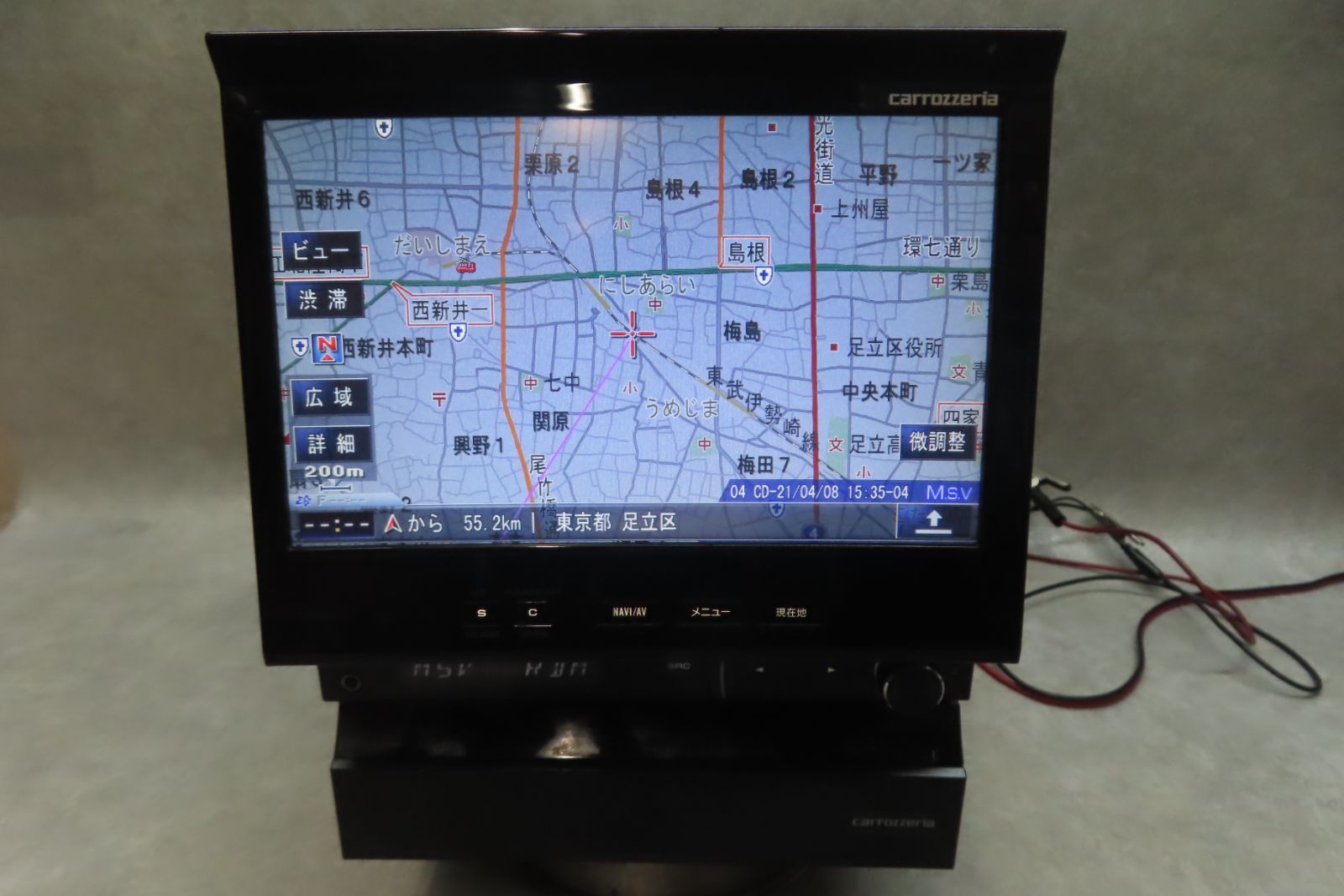 ★F6732/カロッツェリア　AVIC-VH9900　HDDナビ　インダッシュナビ　地図2010年　CD DVD再生OK　本体のみ