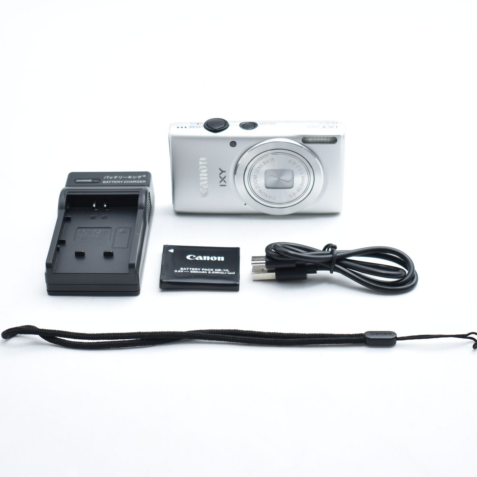 B#12564 Canon デジタルカメラ IXY 100F(シルバー) 広角28mm 光学8倍ズーム IXY100F(SL)