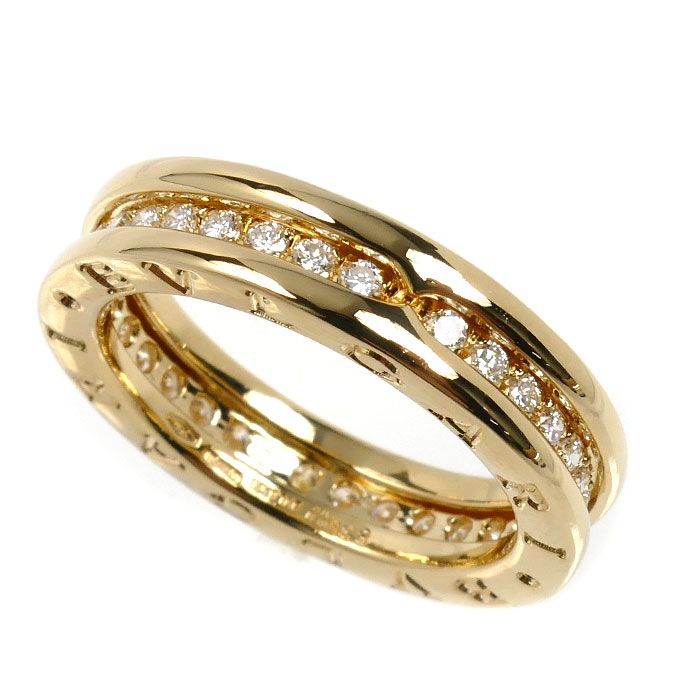 地金12万　BVLGARI ブルガリ B-zero1 K18YG 750 ダイヤ BVLGARI ブルガリ K18YG イエローゴールド B-zero1 ビーゼロワン フル