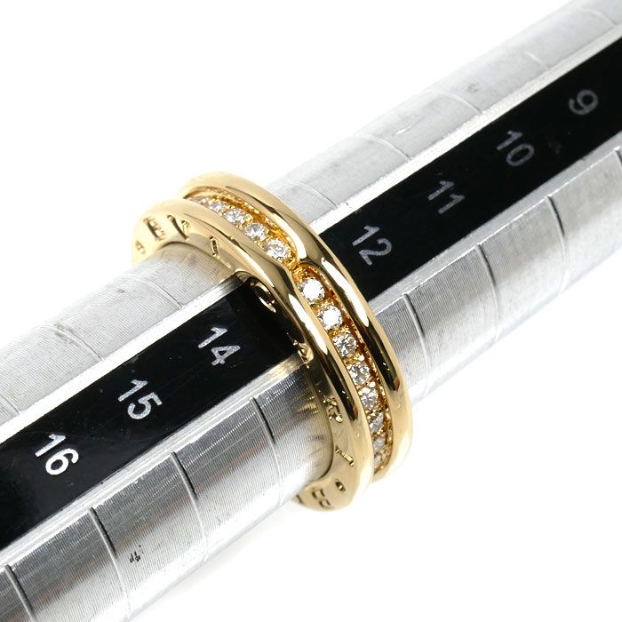 地金12万　BVLGARI ブルガリ B-zero1 K18YG 750 ダイヤ BVLGARI ブルガリ K18YG イエローゴールド B-zero1 ビーゼロワン フル