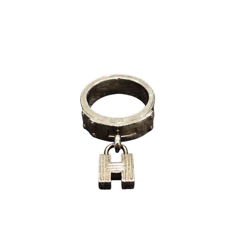 エルメス HERMES ケリースカーフリング ブラック シルバー金具 エプソン/メタル レディース スカーフリング 12,580円