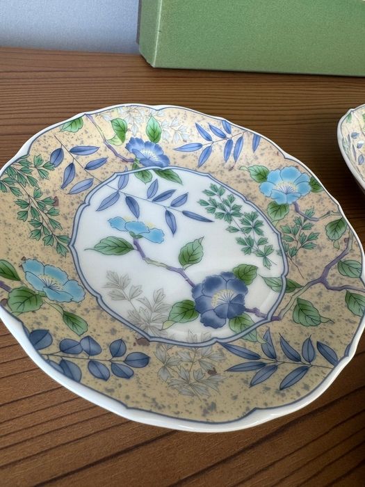 前畑陶器 庫山窯 「花銀彩」小皿 銘々皿 5枚揃え - メルカリ