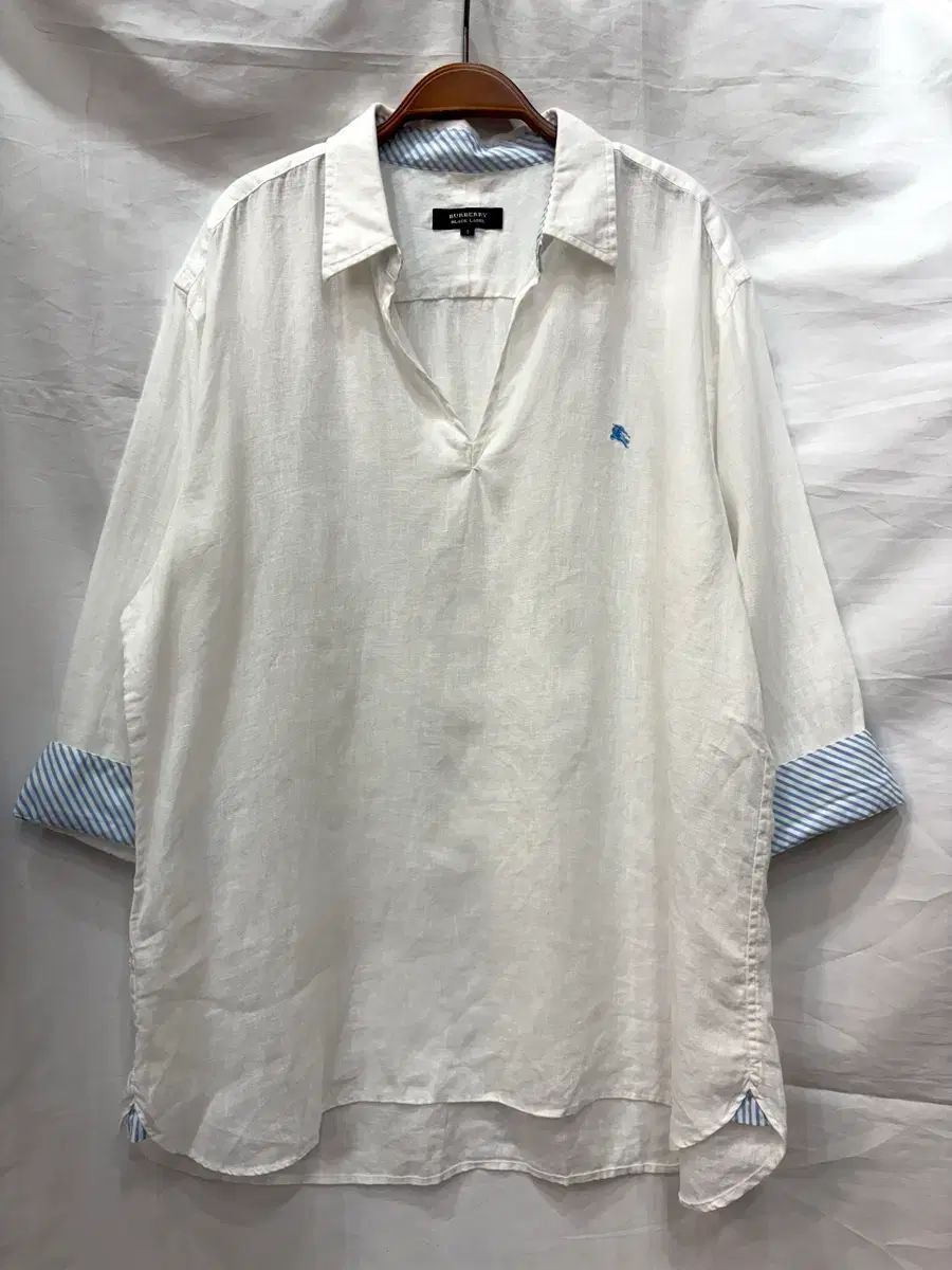 バーバリー ブラックレーベル リネン シャツ 3/66 サイズ (正規品)