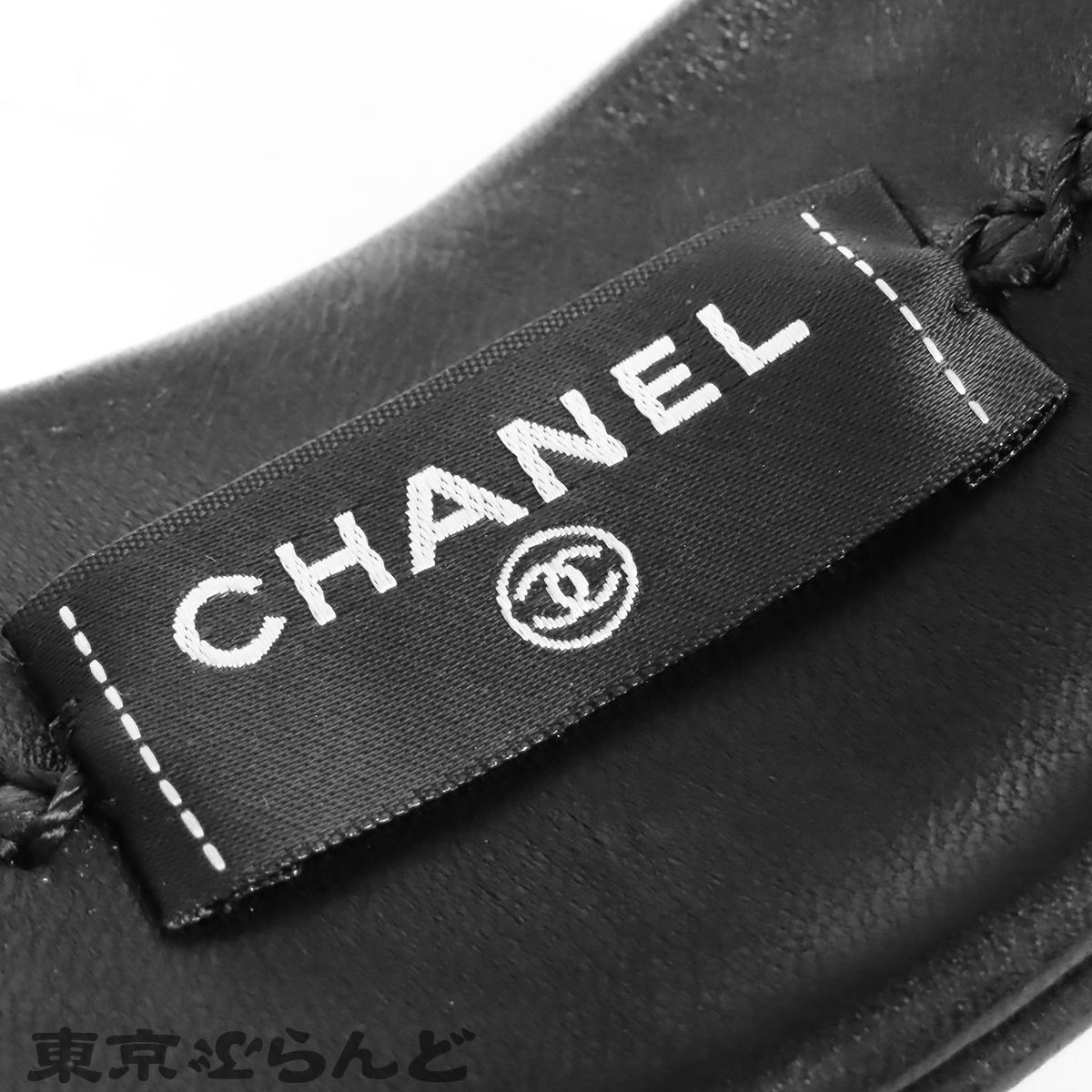 シャネル CHANEL カチューシャ ブラック 黒 レザー マトラッセステッチ