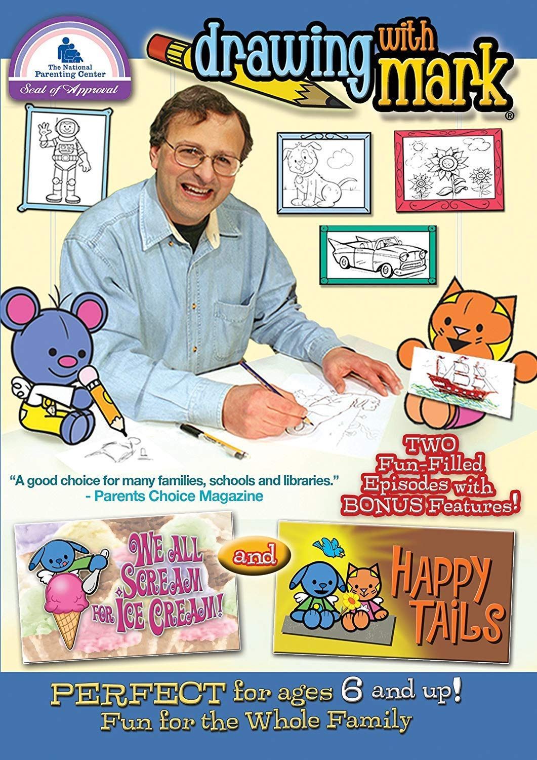 Drawing With Mark: Happy Tails / We All Scream For [DVD]