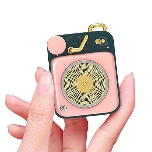 MUZEN Button スピーカー bluetooth ミニサイズ/ワイヤレス/レトロ風/可愛い/ギフト (桜ピンク)ts