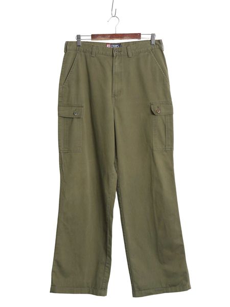 90s チャップス ラルフローレン カーゴ パンツ メンズ 34 32 / オールド ポロ コットン チノ チノパン ミリタリー タイプ ボトムス カーキ