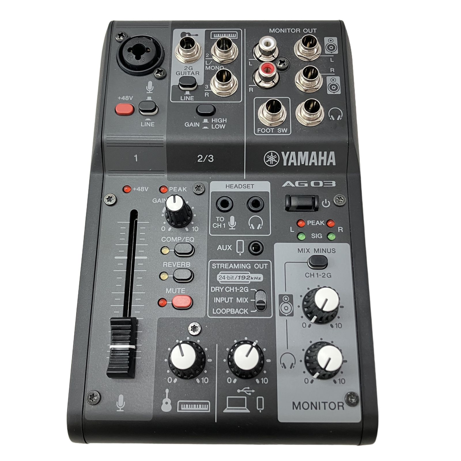 YAMAHA AG03MK2 ブラック ライブストリーミングミキサー 音響機材 中古 H11288438
