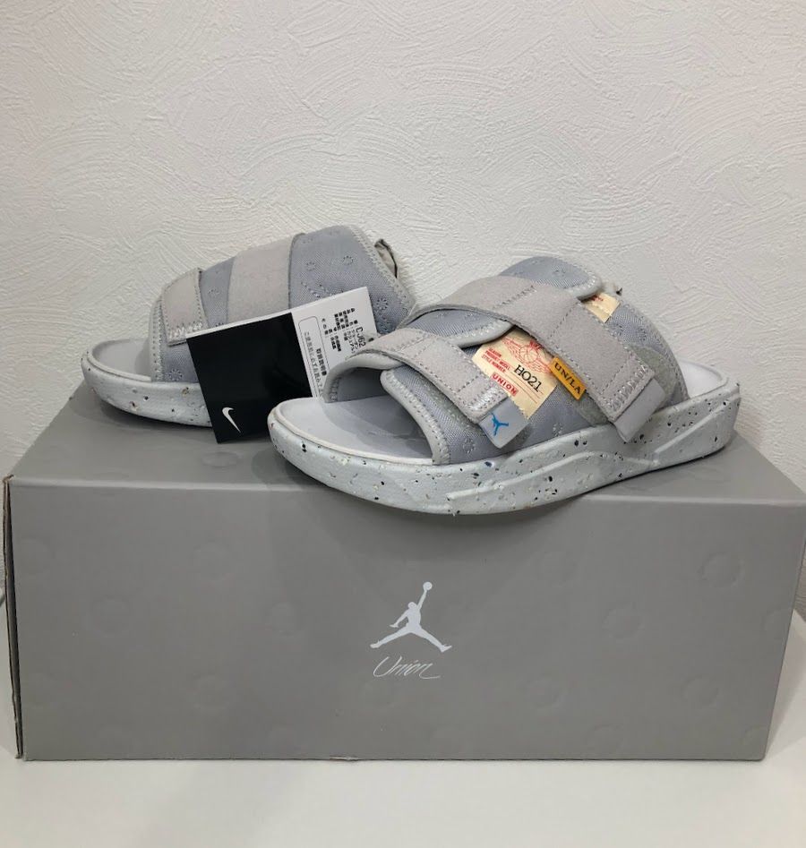 【タグ付未使用品】UNION × Nike Jordan Crater Slide SP　ユニオン×ナイキ　グレーフォグ　サンダル