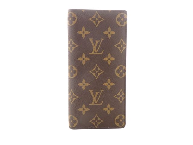 LOUIS VUITTON ルイ・ヴィトン バッグ ポルトフォイユ・ブラザ モノグラム ｻｲﾌ･小物 M66540 長財布 モノグラムグラセレザー/モノグラム ブラウン ユニセックス【中古】【437】