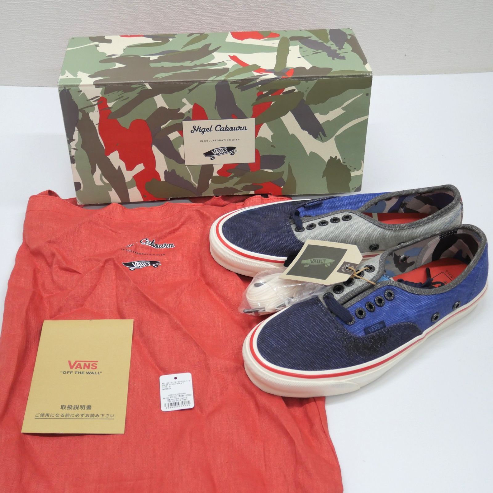 未使用品 VANS × Nigel Cabourn バンズ ナイジェルケーボン 