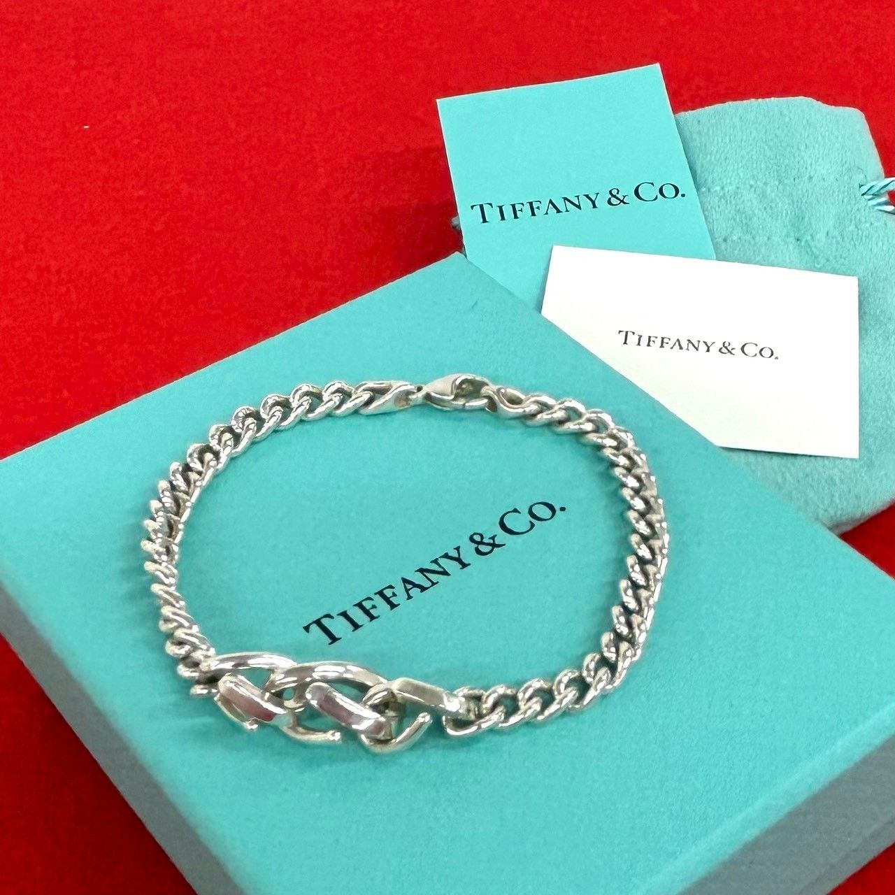 美品! Tiffany フォージ ブレスレット シルバー925 極 美品 希少品 TIFFANY&Co. ティファニー フォージ リンク