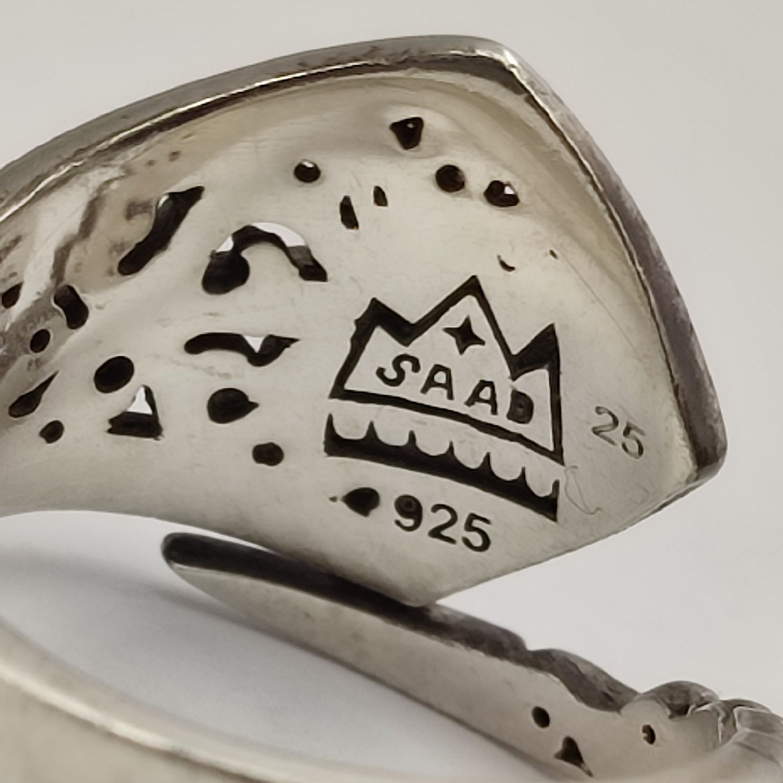 美品】SAAD サード アラベスク サンシンボル リング シルバー925 24号