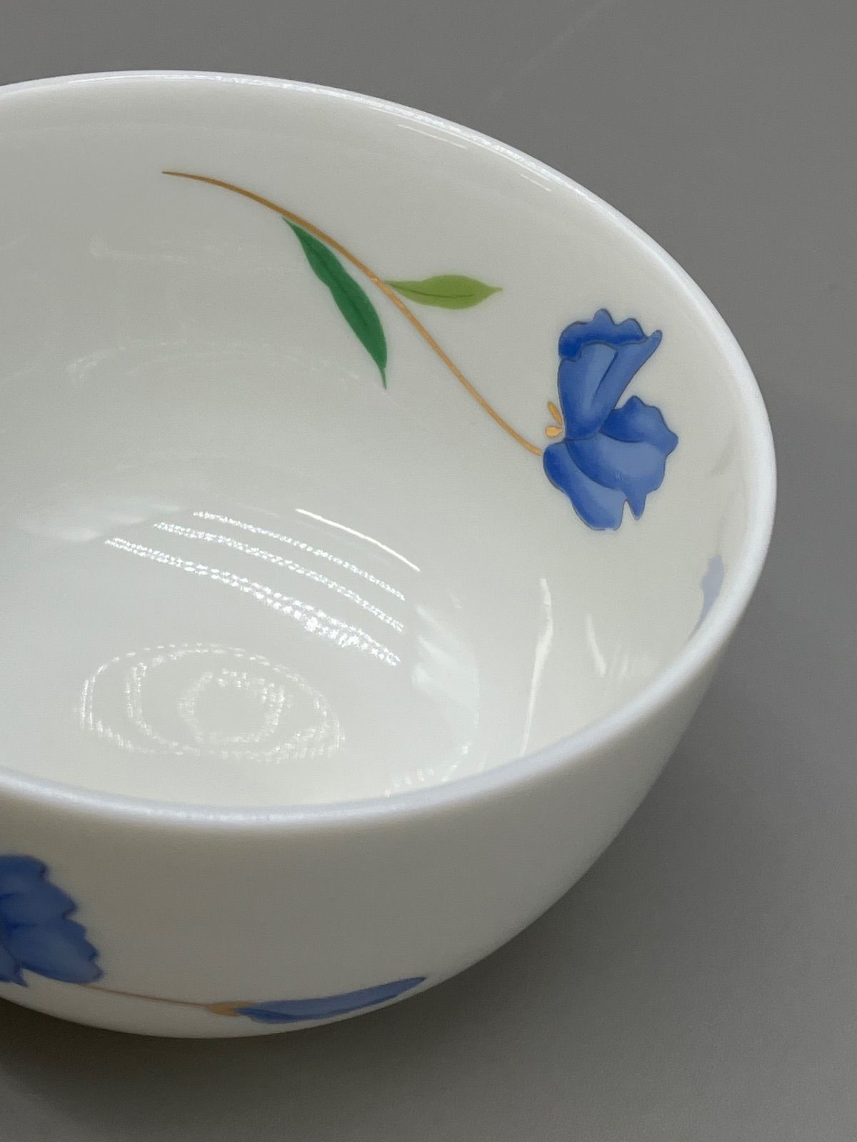 青い花 煎茶揃え 5客 陶器 湯呑 5客 冷茶 - メルカリ