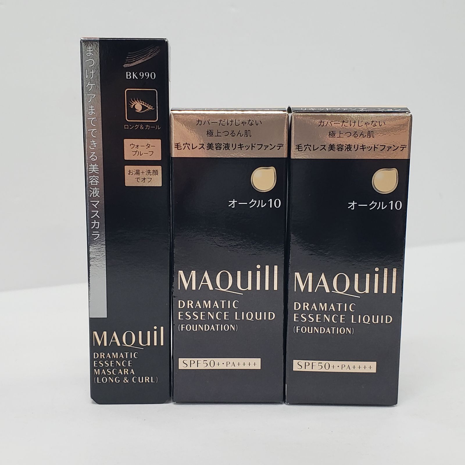 W2258 マキアージュ ドラマティックエッセンス マスカラ 7g / リキッド 25ml×2 計3点セット