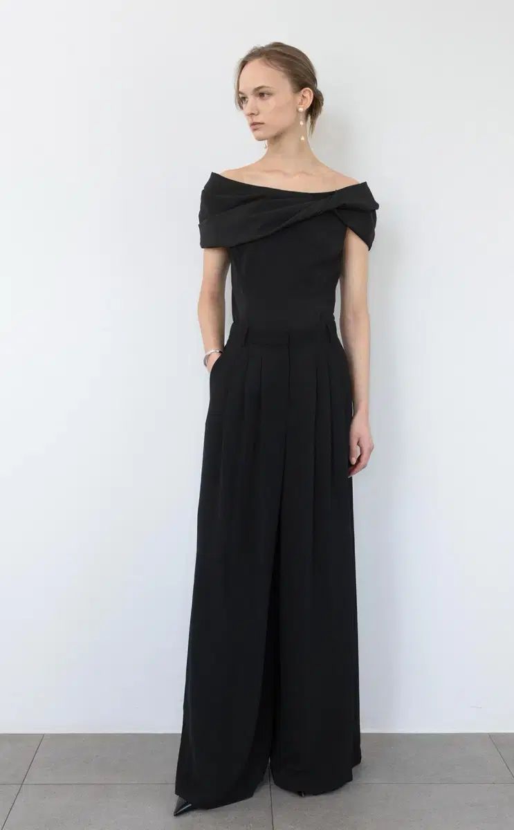 新品) BAU ワイドスラックス ブラック 55サイズ(1)