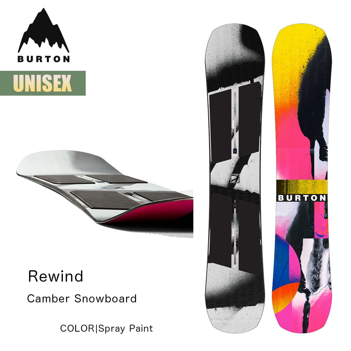 バートン スノーボード 板 25-26 Burton リワインド キャンバー W26JP