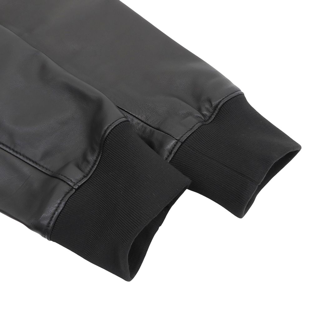 超美品 エンポリオアルマーニ Emporio Armani 現行黒タグ ラムレザー