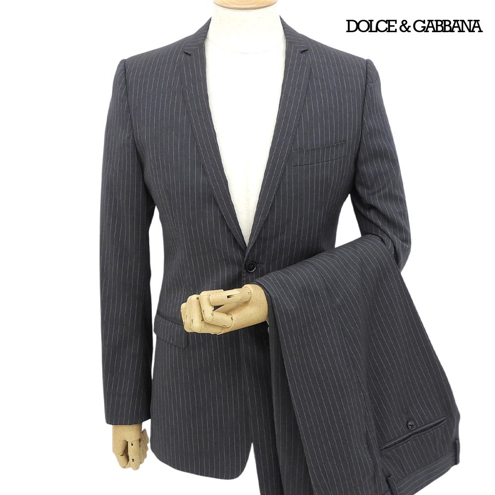 美品 ドルチェ＆ガッバーナ セットアップ スーツ ストライプ 上下 イタリア製 超美品 ドルチェ＆ガッバーナ DOLCE&GABBANA 2021年商品 G1L7TT 2