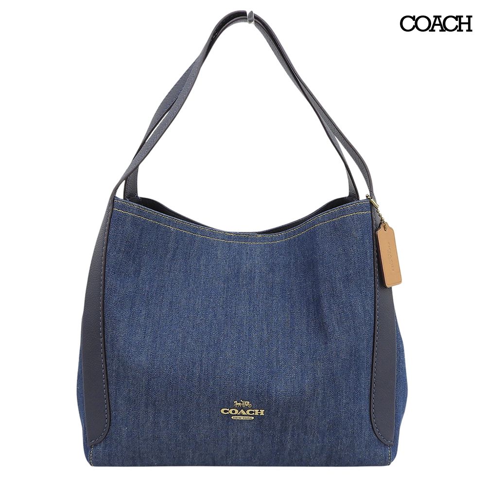 超美品 コーチ COACH 2022年 日本限定 CA834 ハドリー ホーボー デニム ショルダー バッグ 定価72600円