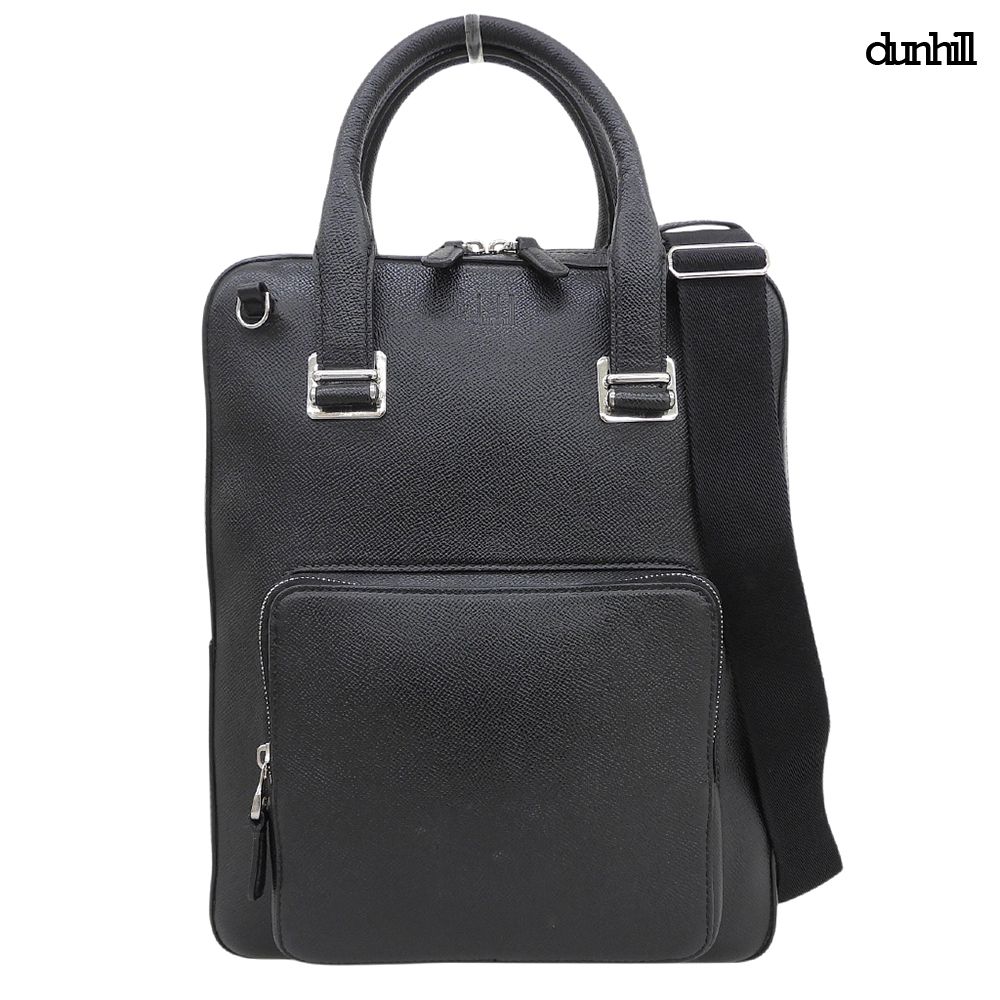 超美品 ダンヒル Dunhill 20F3820CA001R カドガン レザー 2way ショルダー ドキュメントケース ビジネスバッグ 定価118000円 メンズ