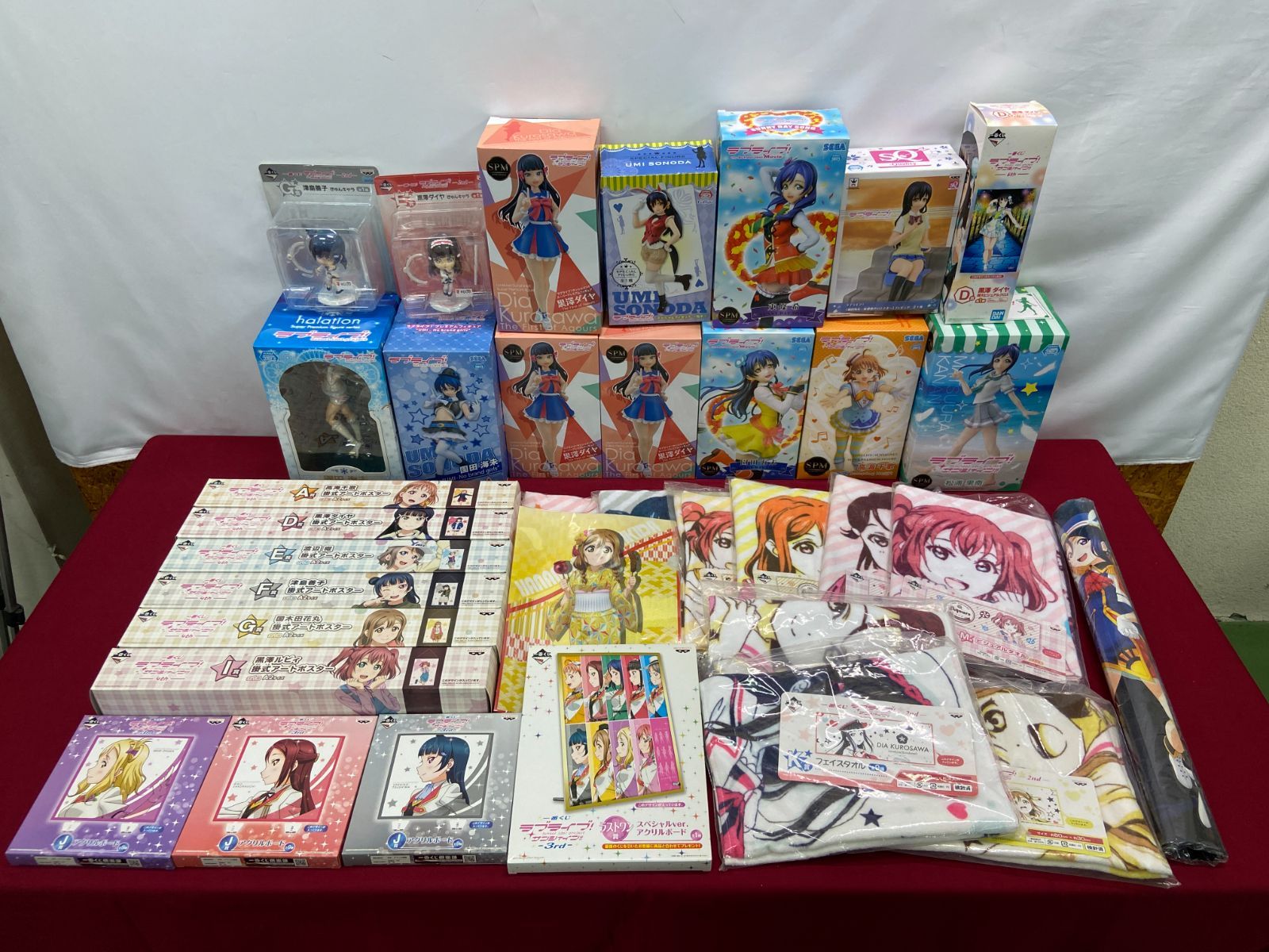 【カメ】 ラブライブ フィギュア アートポスター アクリルボード タオル 他 大量 グッズ セット love live　710